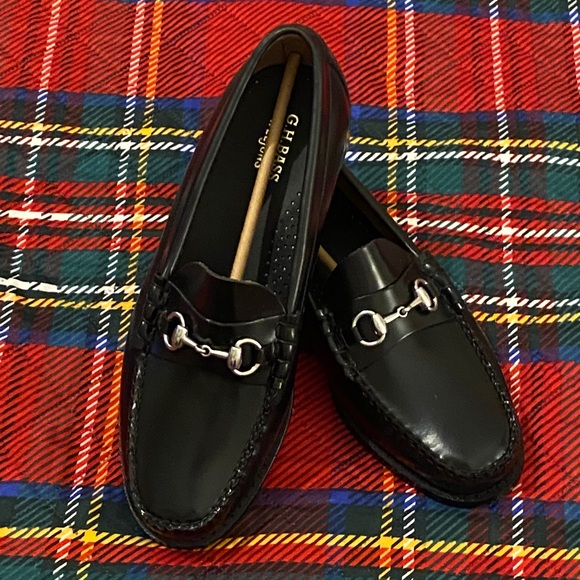 New G.H. BASS Lincoln Bit Weejuns Loafer Black Size 9EE Wide*** - Picture 1 of 11